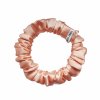 Saténová scrunchie gumička do vlasů - Lososová