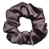 Saténová scrunchie gumička do vlasů - Nugát