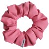 Saténová scrunchie gumička do vlasů - Lipstick Pink