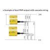 Example of dual PNP output with cascade wiring