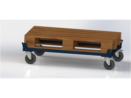 vozik pod palety s jerabovymi oky nizky