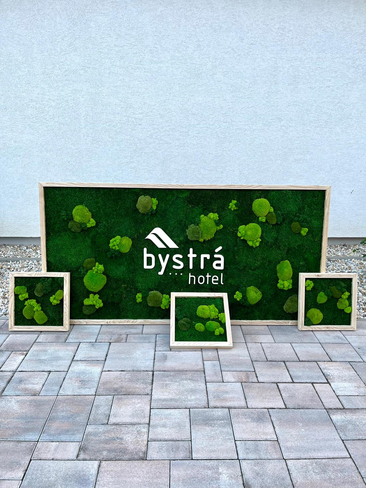 Mechové logo pro Hotel Bystrá