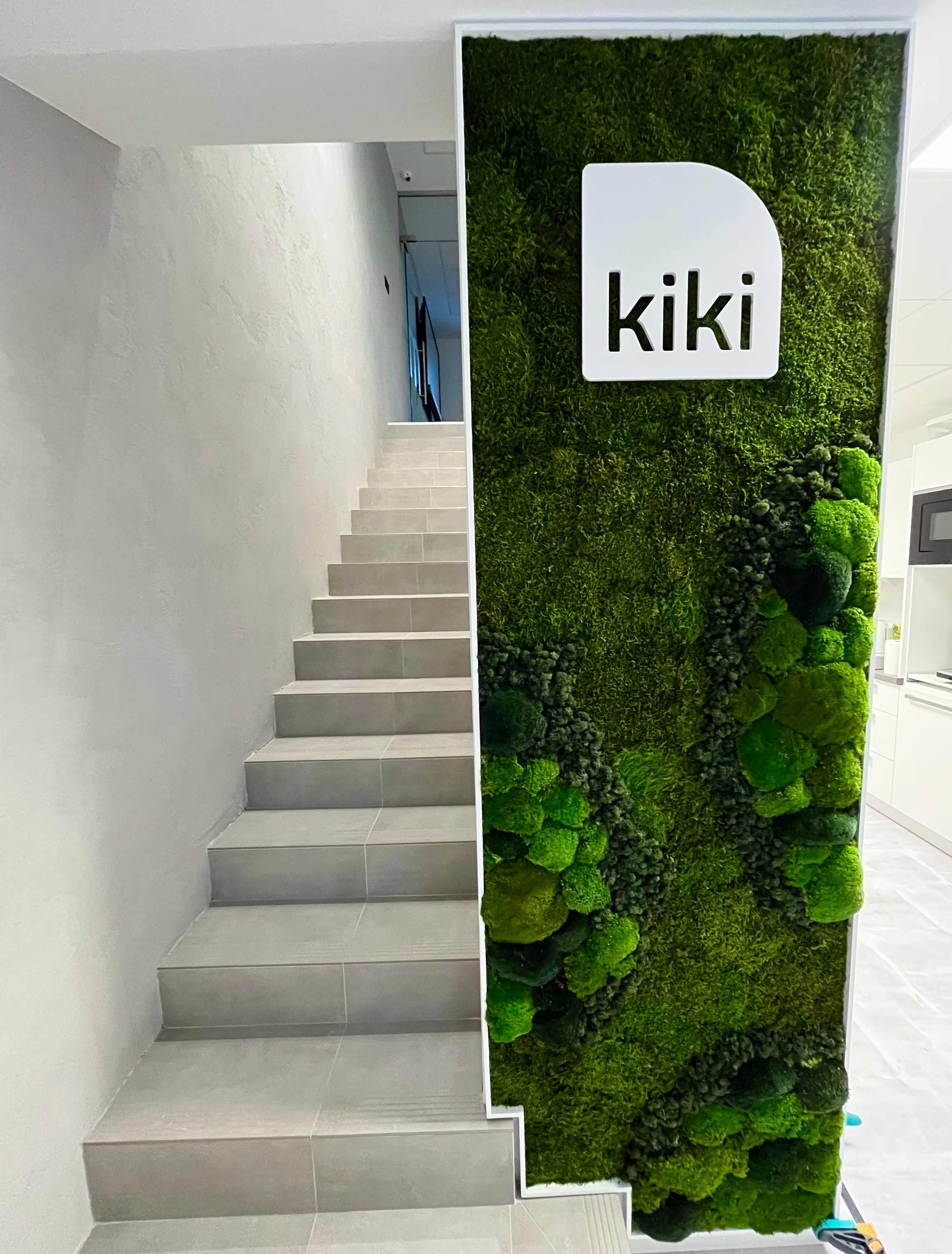 Druhá mechová stěna KIKI Dubnica po realizaci