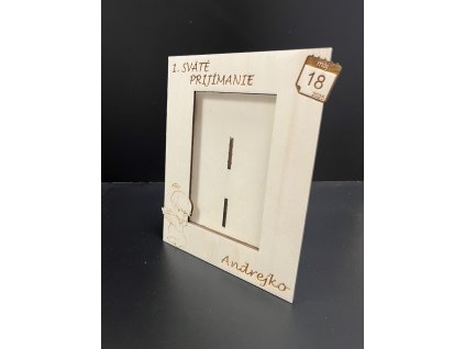 Drevený fotorámik - Prvé sväté prijímanie