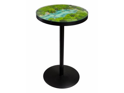 Cateringový stôl s machom a epoxidom