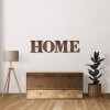 Drevený napis na stenu - HOME