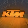 Lightbox home workplace decoration | KTM logo