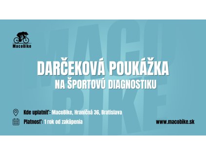 MacoBike | Darčeková poukážka na Športovú diagnostiku