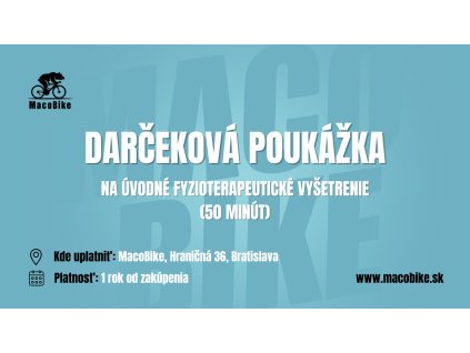 Darčeková poukázka fyzio web