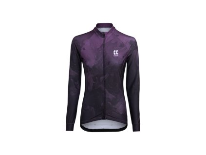 dámsky dlhý plum purple