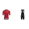 macobike set kratke nohavice dres kalas čierny set imperial red motion macobike