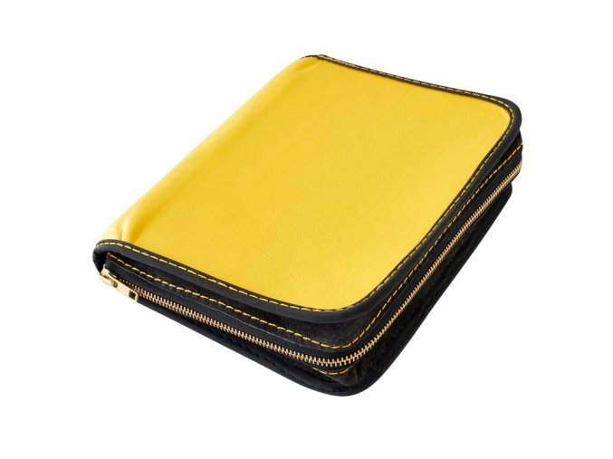 Macoli 13 Kozeny obal na knihu se zipem D49
