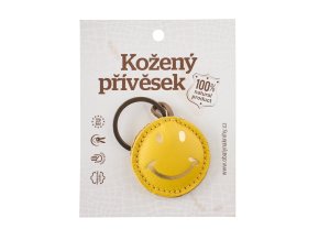 macoli kozeny privesek smajlik zlata