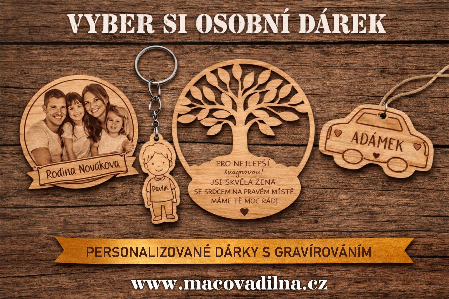 Osobní dárek - gravírované dárky