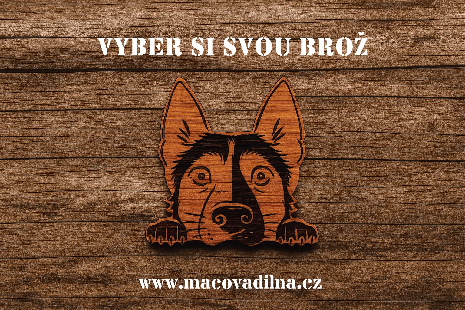 Vyber si svou brož - pes