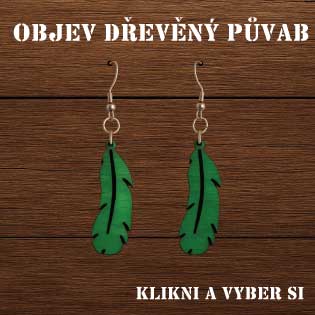 Objev dřevěný půvab - dřevěné naušnice