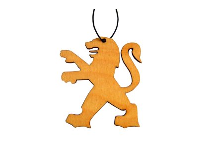 Dřevěná vůně do auta - znak Peugeot 1ks