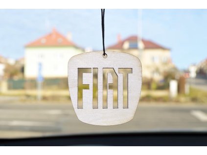 Dřevěná vůně do auta - znak Fiat 1ks (Vůně Titanic)