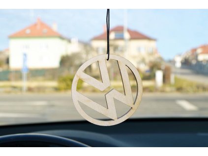Dřevěná vůně do auta - znak Volkswagen 1ks