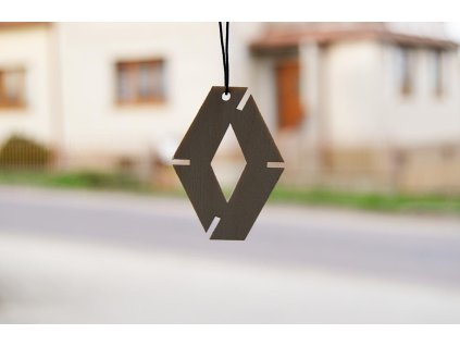 Dřevěná vůně do auta - znak Renault 1ks