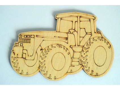299 299 drevene omalovanky traktor 18x12cm