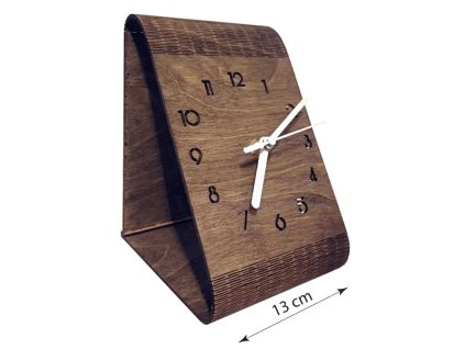 Hodiny stolní tmavý palisandr No.2