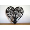 Dekorace Strom života v srdíčku 1ks (Velikost a barva 20cm, bezbarvá)