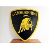 284 284 3d dreveny obraz znak lamborghini 50x45cm