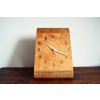 314 314 drevene stolni hodiny no 1 21x21x30cm svetly dub