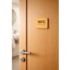 Cedule na dveře - WC ukázka v praxi