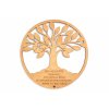 Strom života s textem na míru 20cm, bezbarvý, lakovaný
