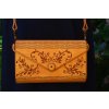 365 10 365 10 celodrevena damska kabelka se svetlym popruhem barva teak 20x12 5x4 5cm