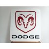 518 3 518 3 3d dreveny obraz znak dodge 46x50cm