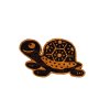 Dřevěná brož, dubová, želva 1ks, připínací