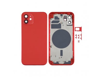 back cover assembled for apple iphone 12 red