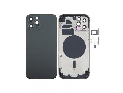 back cover assembled for apple iphone 12 pro graphite