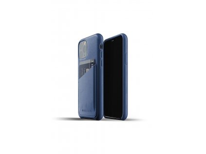 full leather wallet case for iphone 11pro blue packshot 01 2