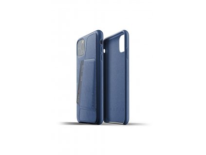 full leather wallet case for iphone 11 max blue packshot 02 2
