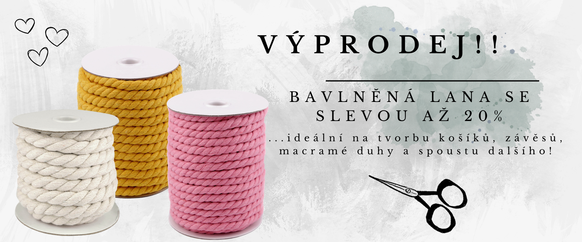 Sleva na bavlnene snury