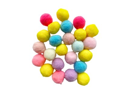 Velké barevné poms