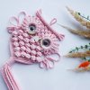 Macramé sova Pink
