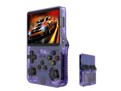 401 r36s retro handheld konzole fialova