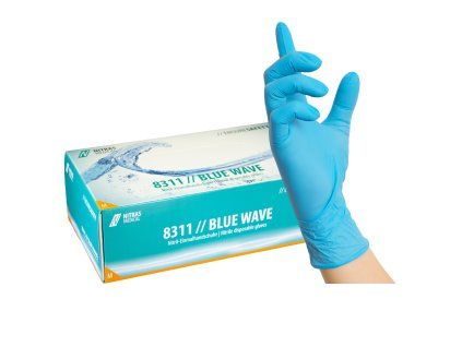 NITRAS BLUE WAVE 8311 jednorázové rukavice