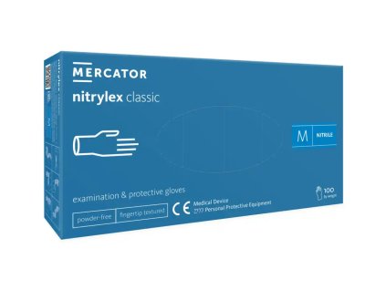 MERCATOR NITRYLEX CLASSIC BLUE jednorázové rukavice