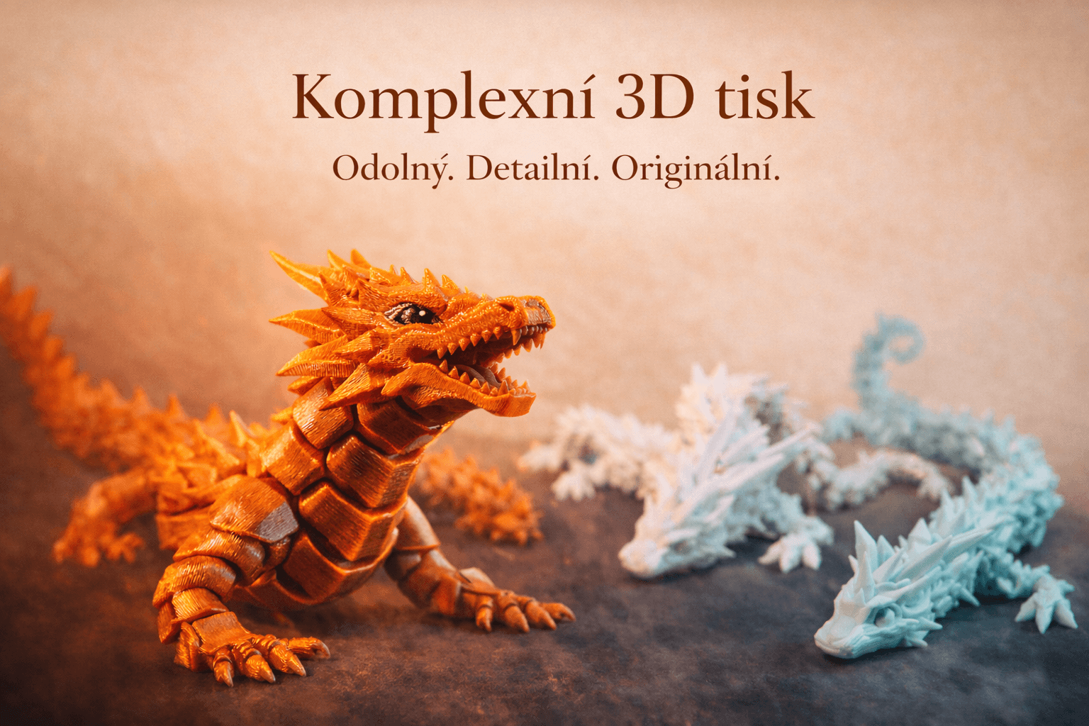 3D tisk, FDM, SLA, modely, postavičky, draci, hry
