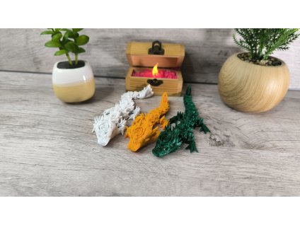 Dráček z růží – detailně propracovaná hračka z 3D tiskárny!