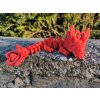 Kloubový drak - Pohyblivá fantasy figurka z 3D tiskárny  Kloubový drak – česká hračka z 3D tiskárny pro děti i dospělé