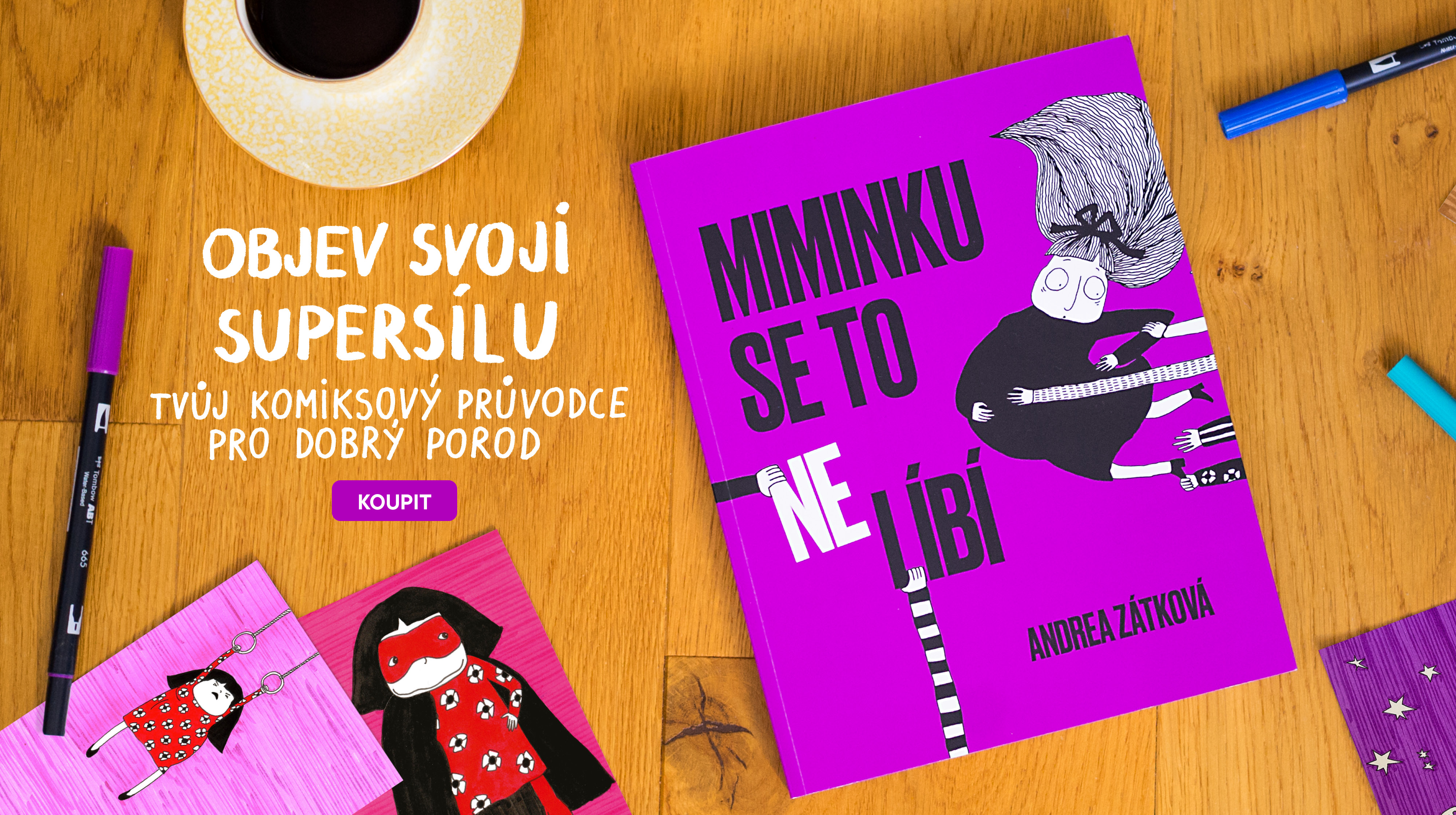 Komiksový průvodce těhotenstvím a porodem Miminku se to nelíbí