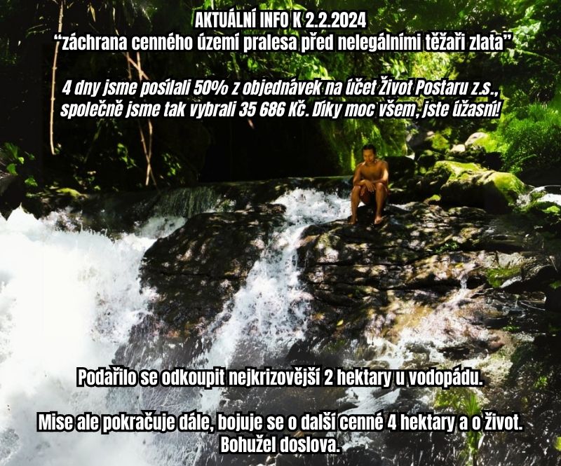 Volání o pomoc z Amazonie, akutní záchrana vodopádu a cenného území