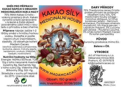 kakao medicinalni houby